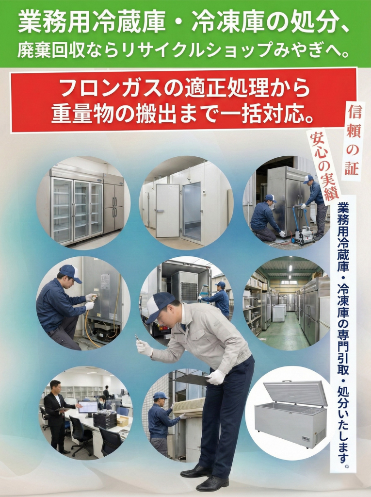 業務用冷蔵庫の撤去