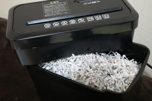故障したシュレッダー
